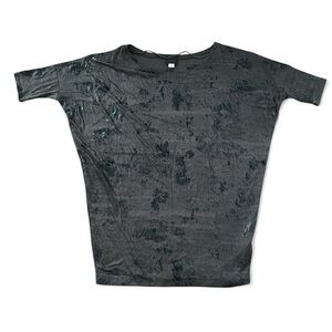 Diesel Charcoal and Black Splatter T-Shirt One Size